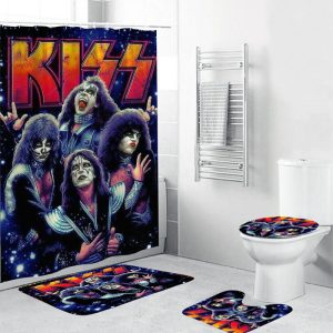 Kiss Band Bathroom Rug Set