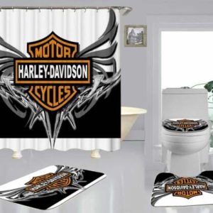 Harley Davidson Bathroom Rug Set