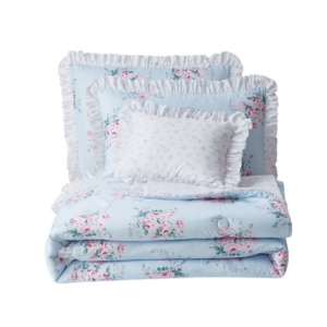 Simply Shabby Chic Rose 4 Piece Twin Size Comforter Microfiber Bedding Bedsp