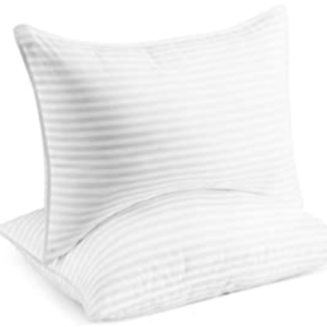 Beckham Hotel Collection Bed Pillows for Sleeping – Queen Size, Set of 2 – Soft Allergy Friendly, Cooling, Luxury Gel Pillow for Back, Stomach or Side Sleepers