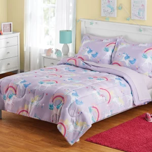 Unicorn Bed-in-a-Bag Coordinating Bedding Set, FULL