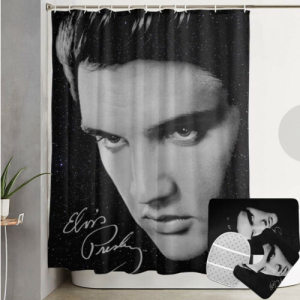 Elvis Presley Bathroom set, Shower Curtain Set, Gift Ideas For Fans