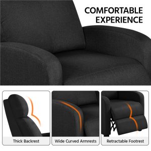 Recliner Chairs Single Modern Reclining Sofas Home Theater Seating Club Chairs
