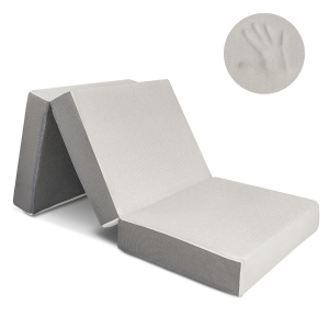 6 Inch Memory Foam Tri Folding Mattress With Ultra Soft Removable Cover Non Slip