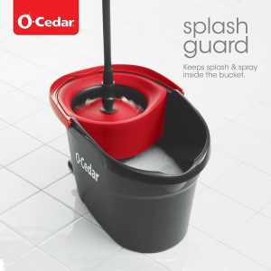 O-Cedar EasyWring Microfiber Spin Mop,Bucket Floor Cleaning System