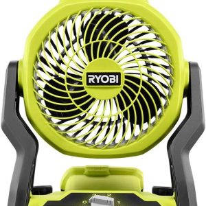 RYOBI ONE+ 18V Cordless Hybrid WHISPER SERIES 7-1/2 in. Fan (Tool Only), GREEN (PCL811B)