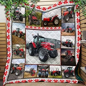 Red Tractor Fleece Blanket – Sherpa Blanket TNA169220