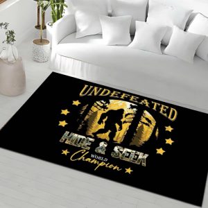 Undefeated Hide & Seek World Champion Bigfoot Rug