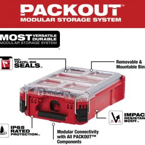 48-22-8435 for Milwaukee PACKOUT Impact Resistant Polymer Packout Compact Organizer